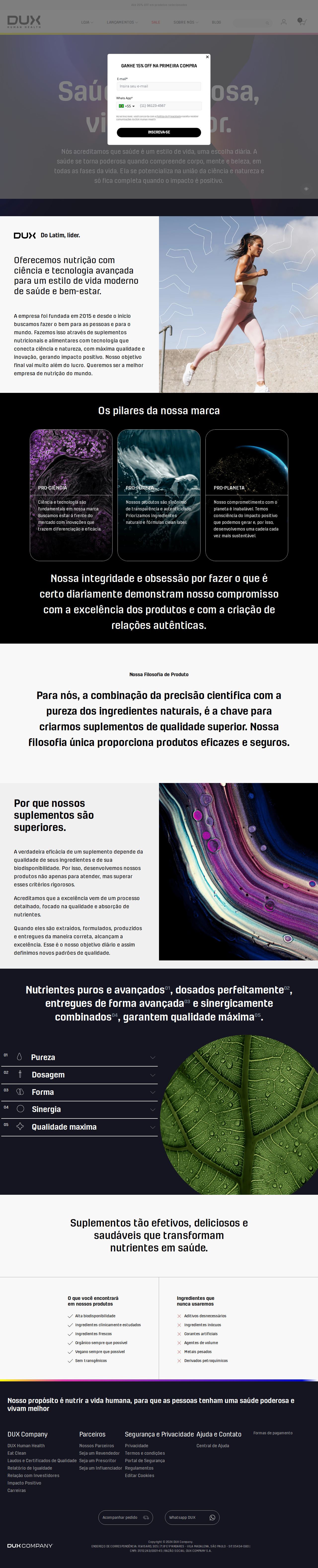 Página Sobre Nós