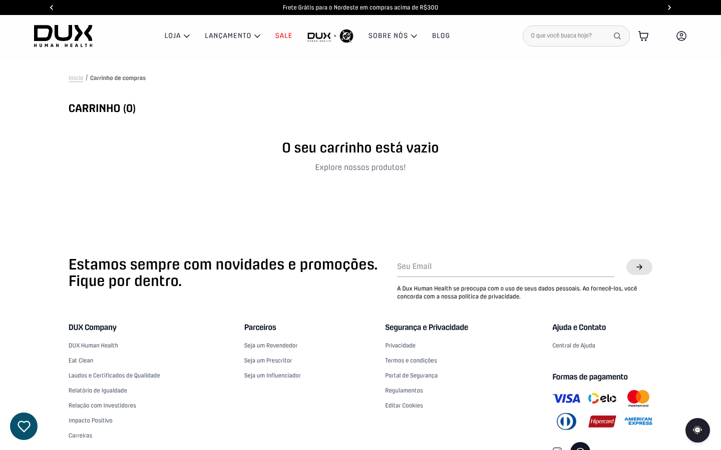 Carrinho de compras