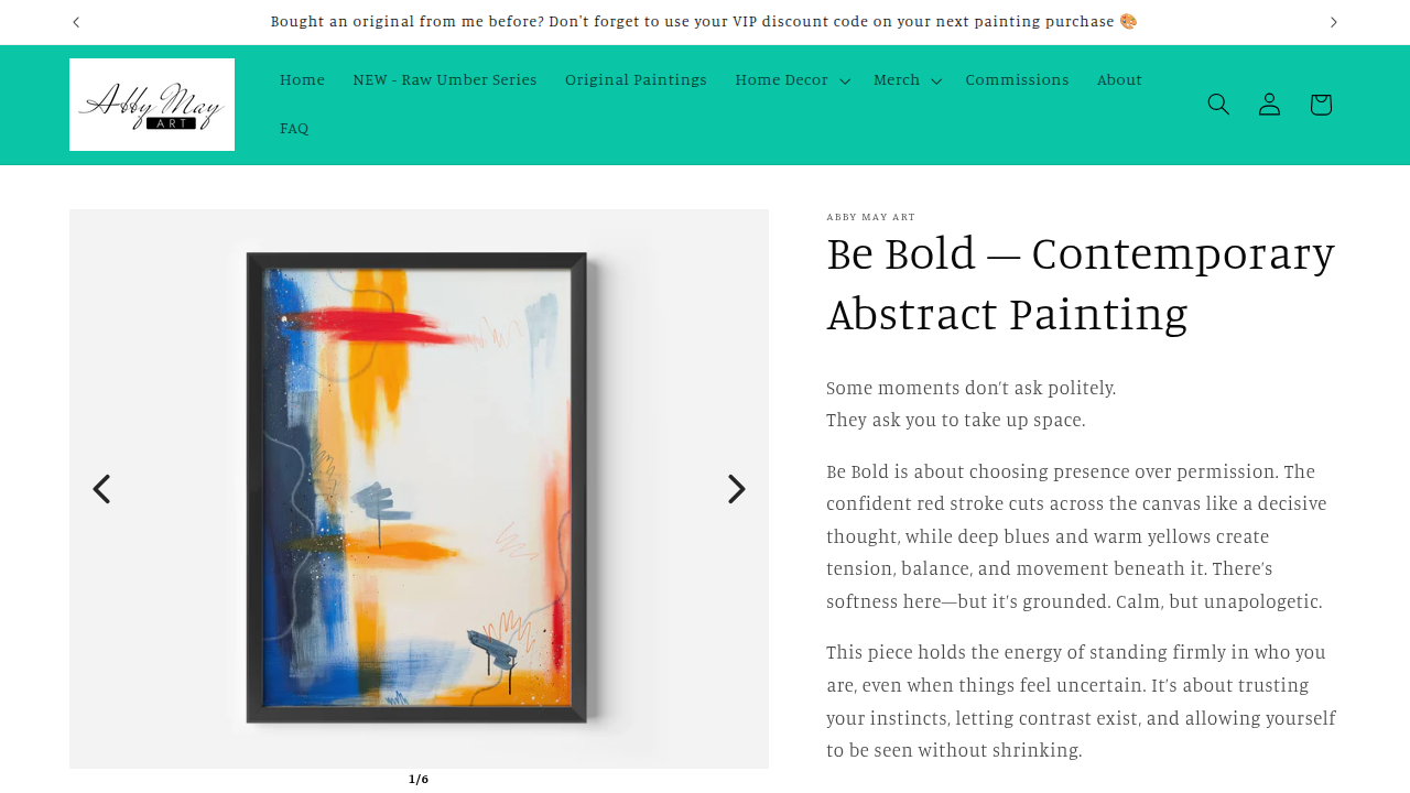 Be Bold product page desktop screenshot