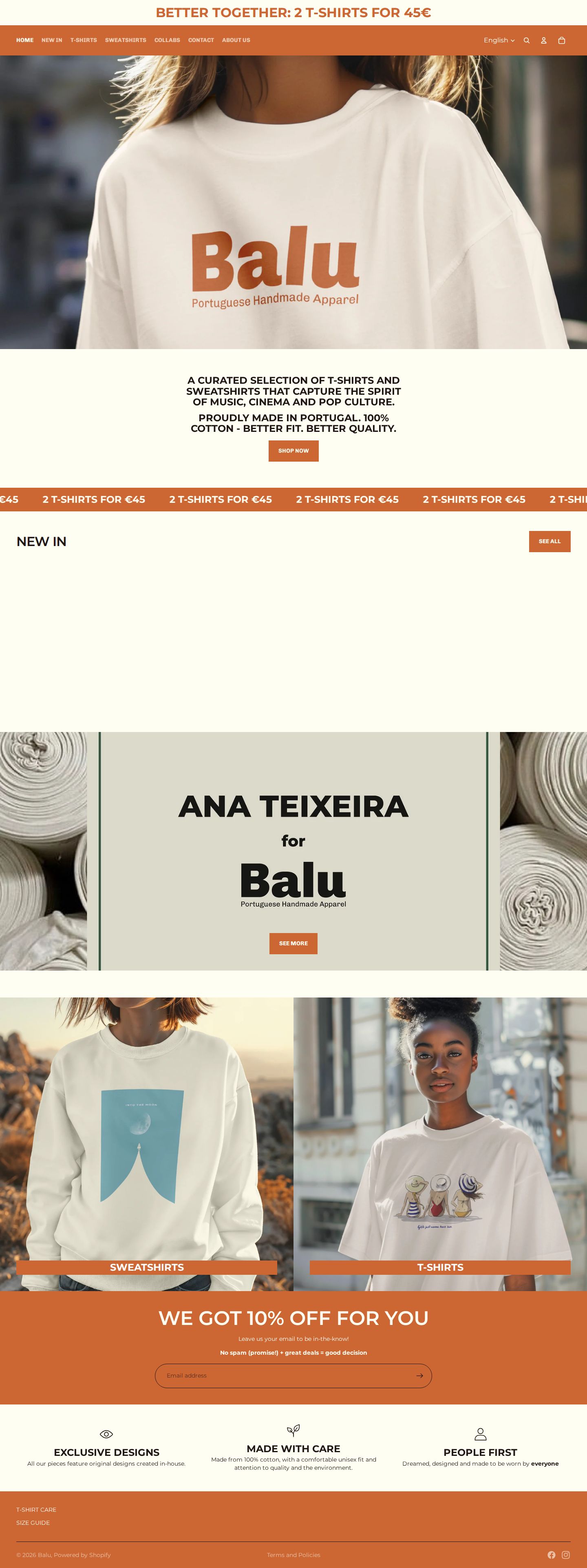 Homepage desktop Balu
