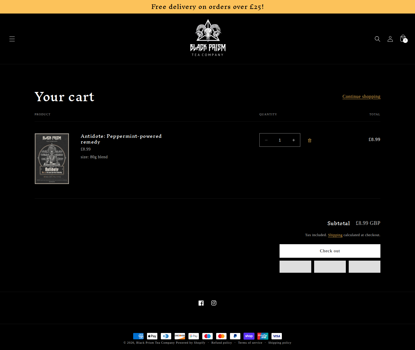 Cart Page