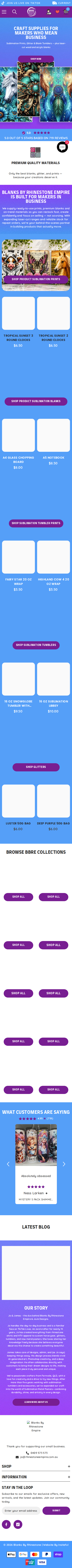 Mobile homepage screenshot