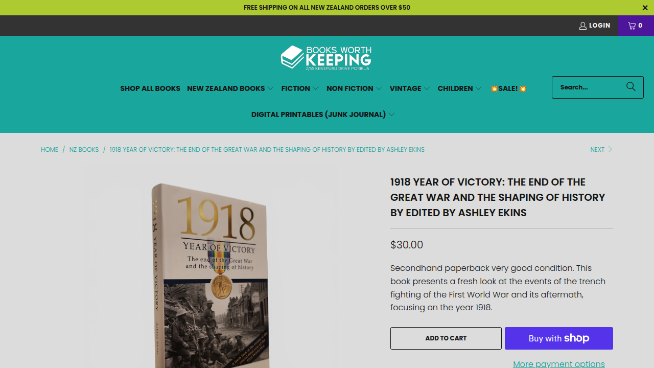 Product page — 1918 Year of Victory