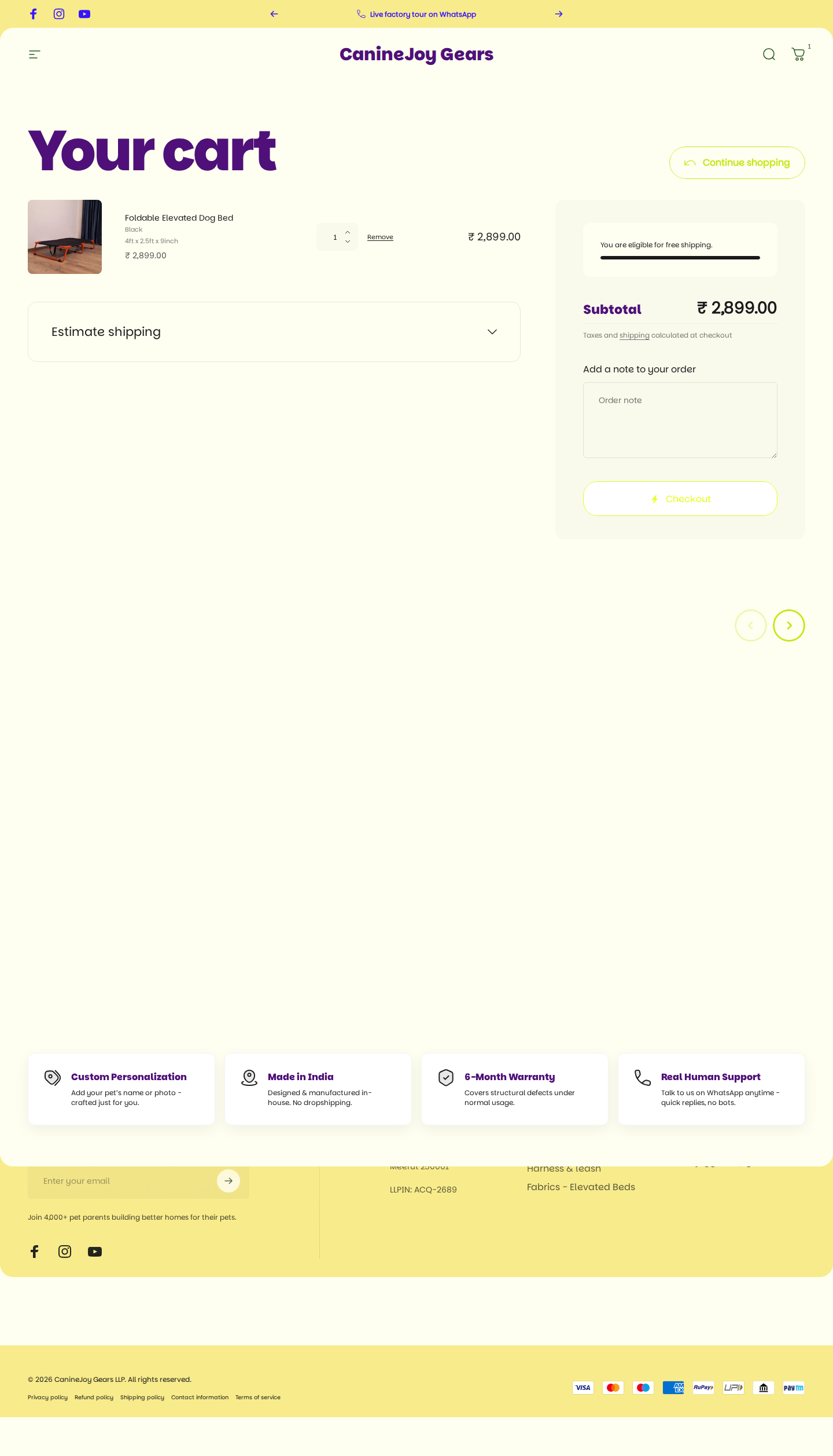 Cart Page