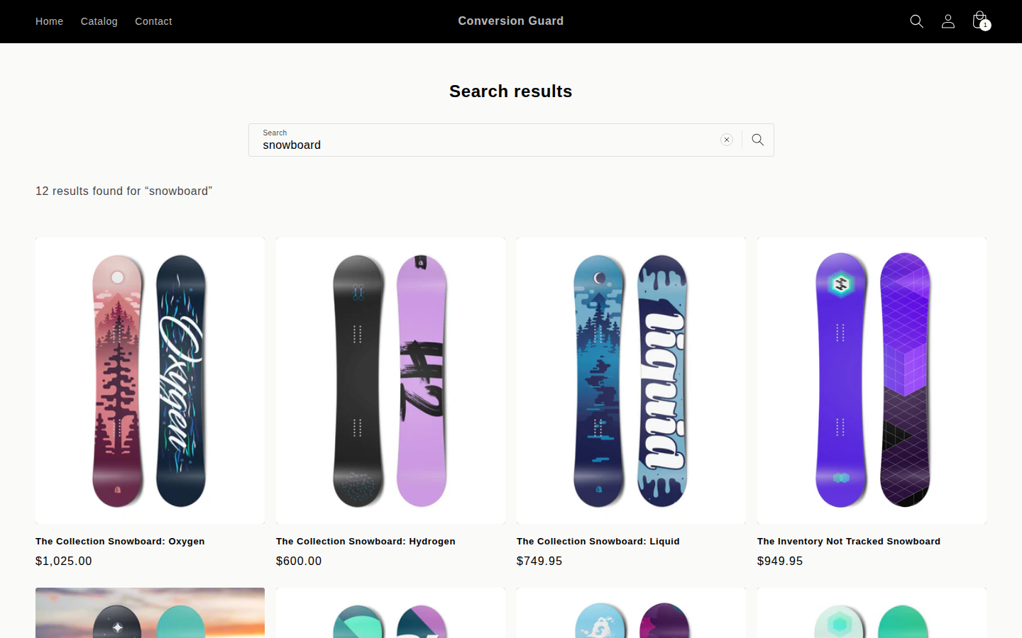 Search results screenshot