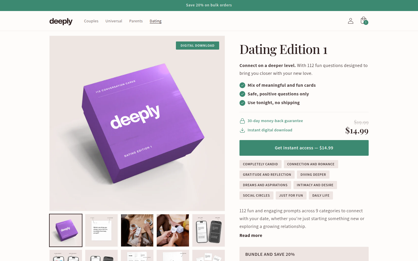 Dating Edition product page