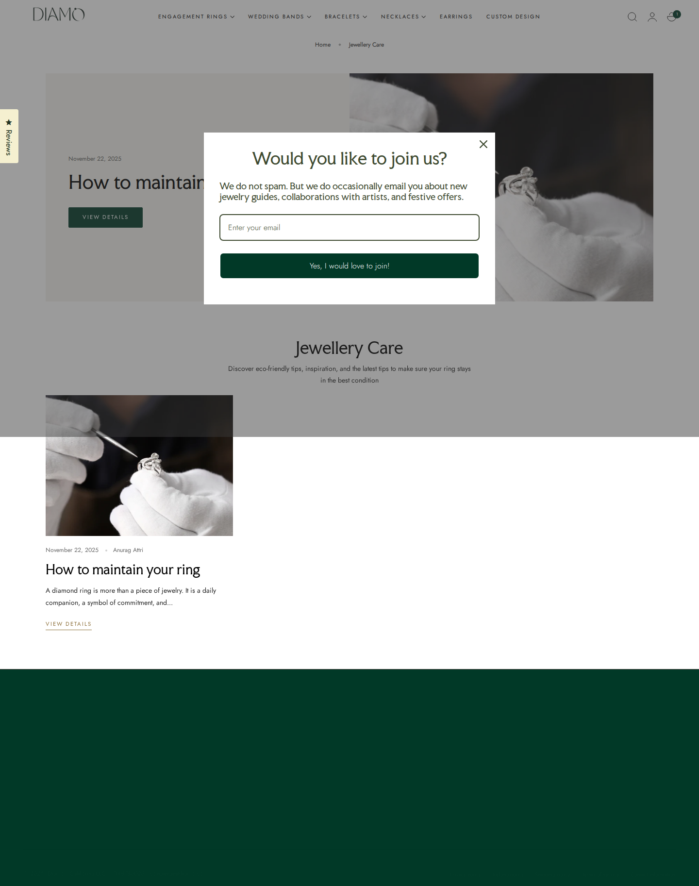 Jewellery Care blog