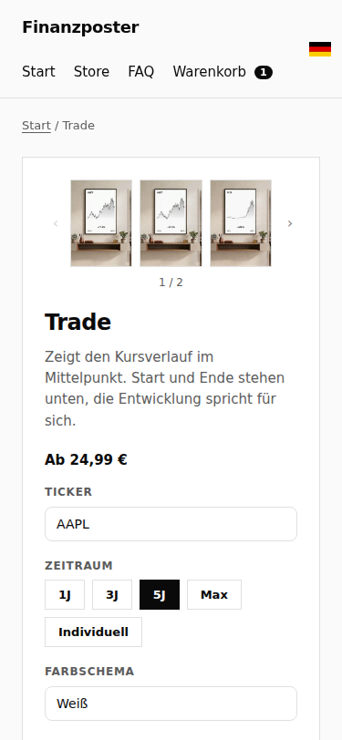 Produktseite Mobil