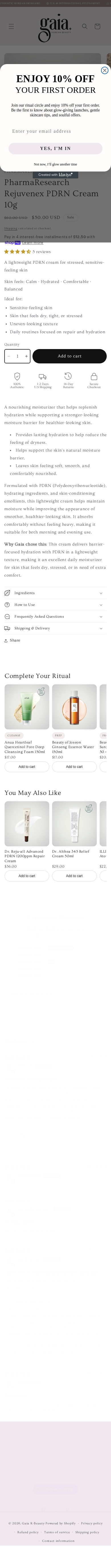 Product page — mobile view