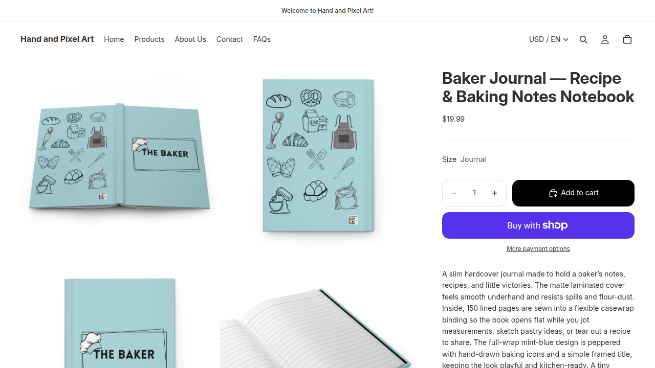 Product Page Desktop