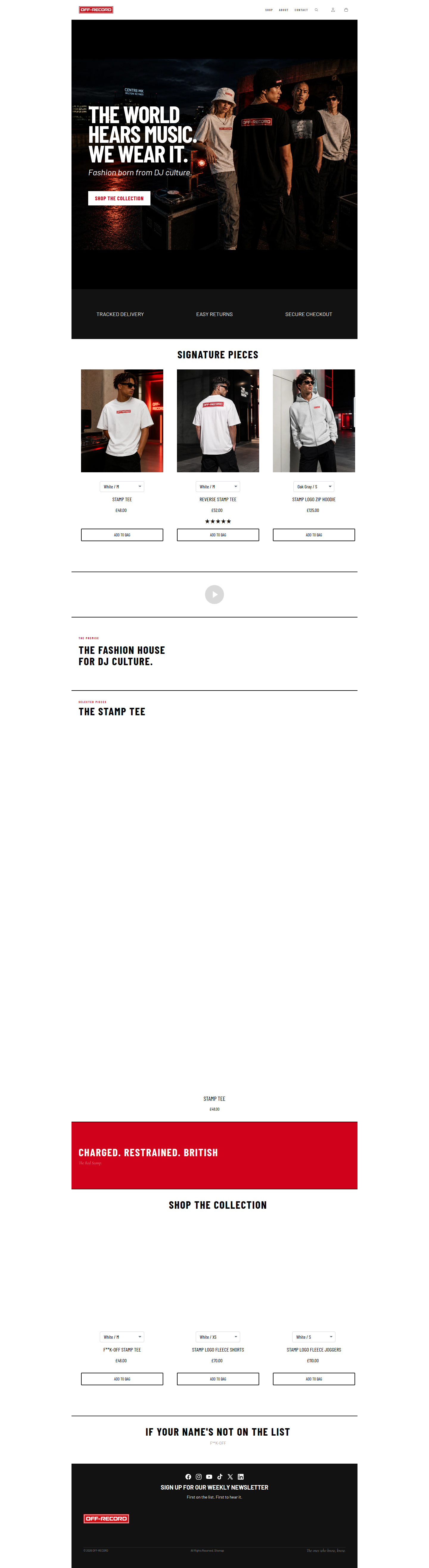 Homepage — Off-Record