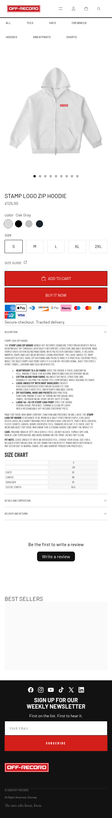 Mobile product page