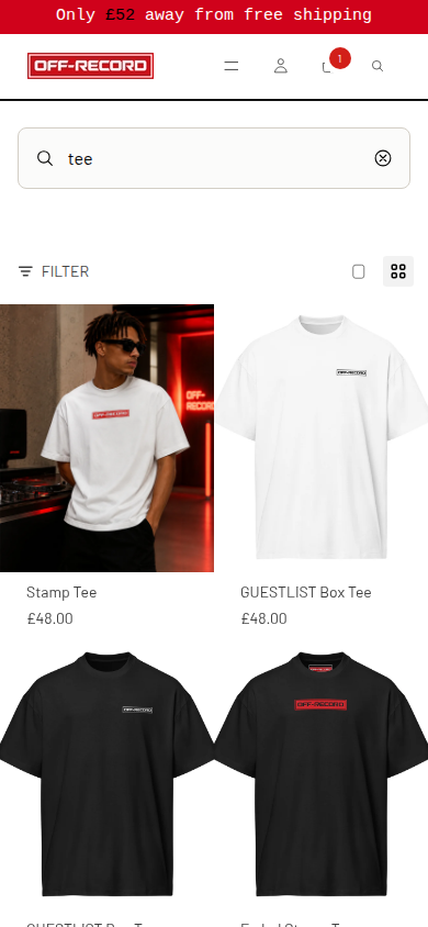Search results for tee