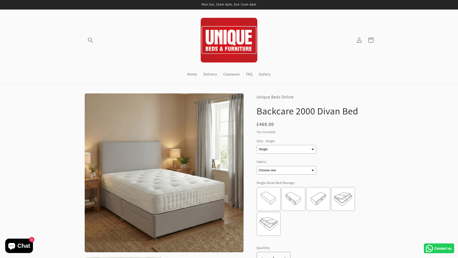 Product page desktop screenshot