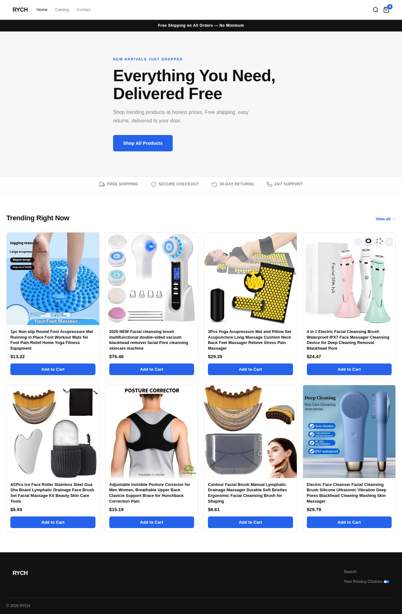 Homepage — Desktop
