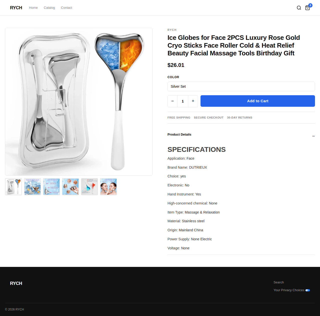 Product Page — Ice Globes