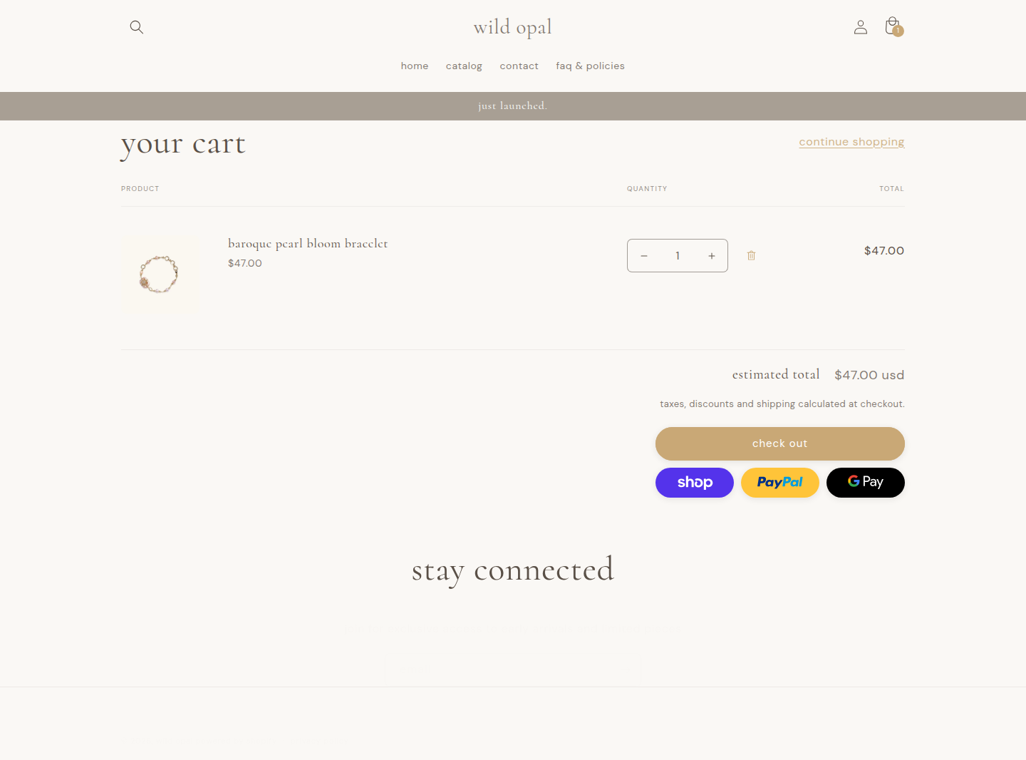 Cart screenshot
