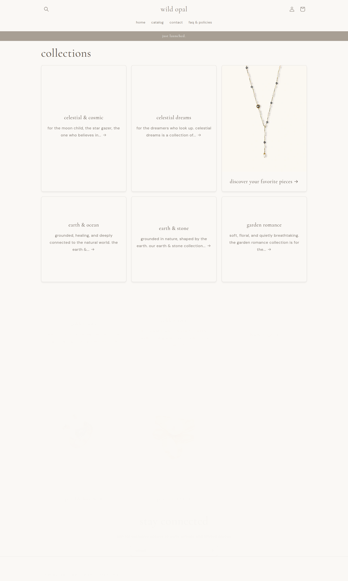 Collections index screenshot