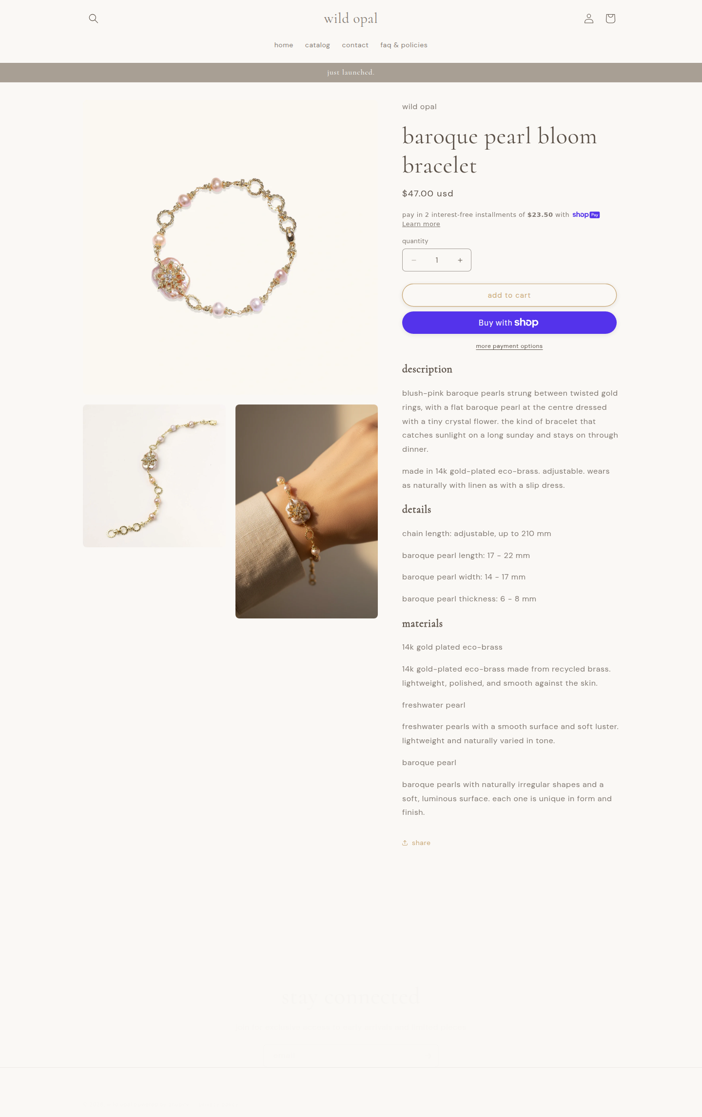 Product page screenshot