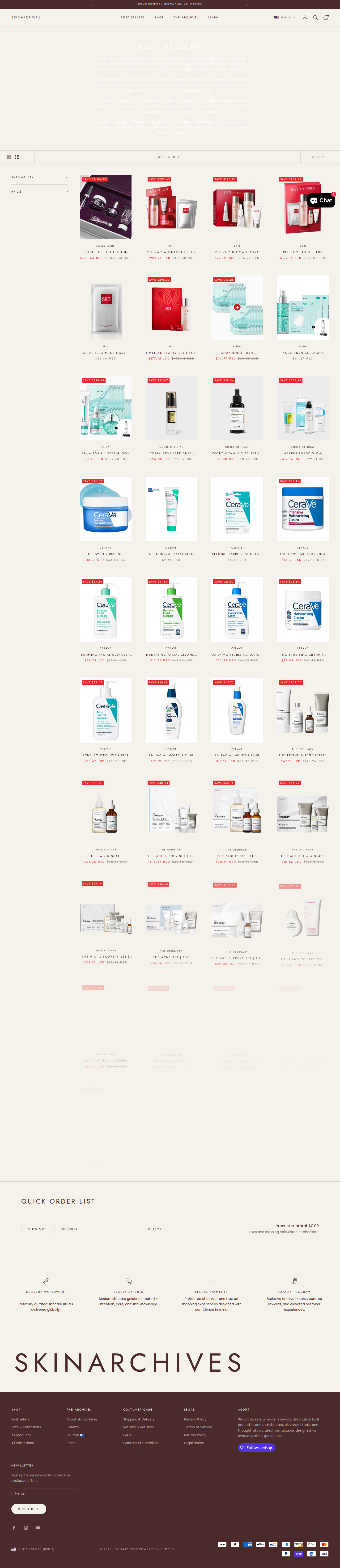 Best Sellers collection page