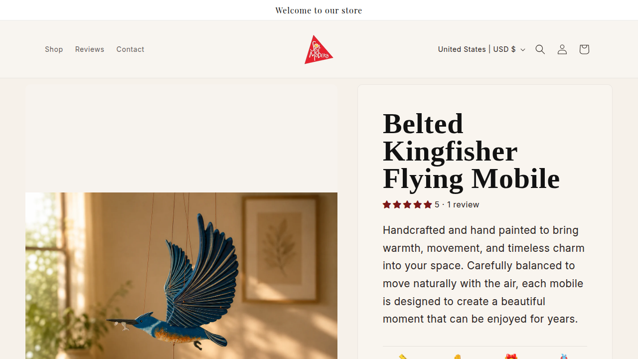 Belted Kingfisher product page