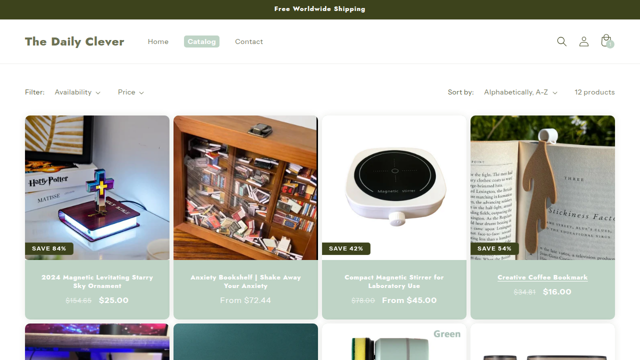 All products collection page