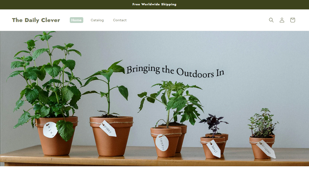 The Daily Clever homepage — desktop view