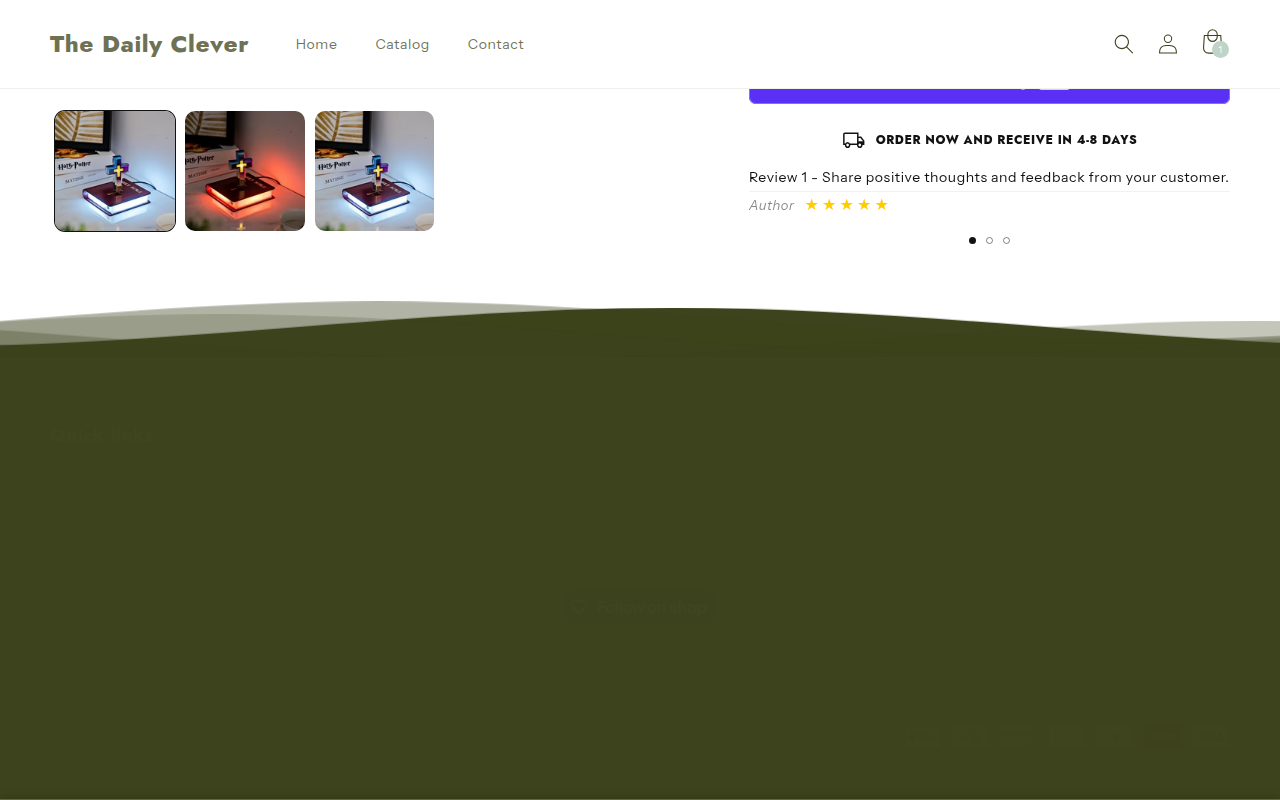 Product page scrolled to reviews section