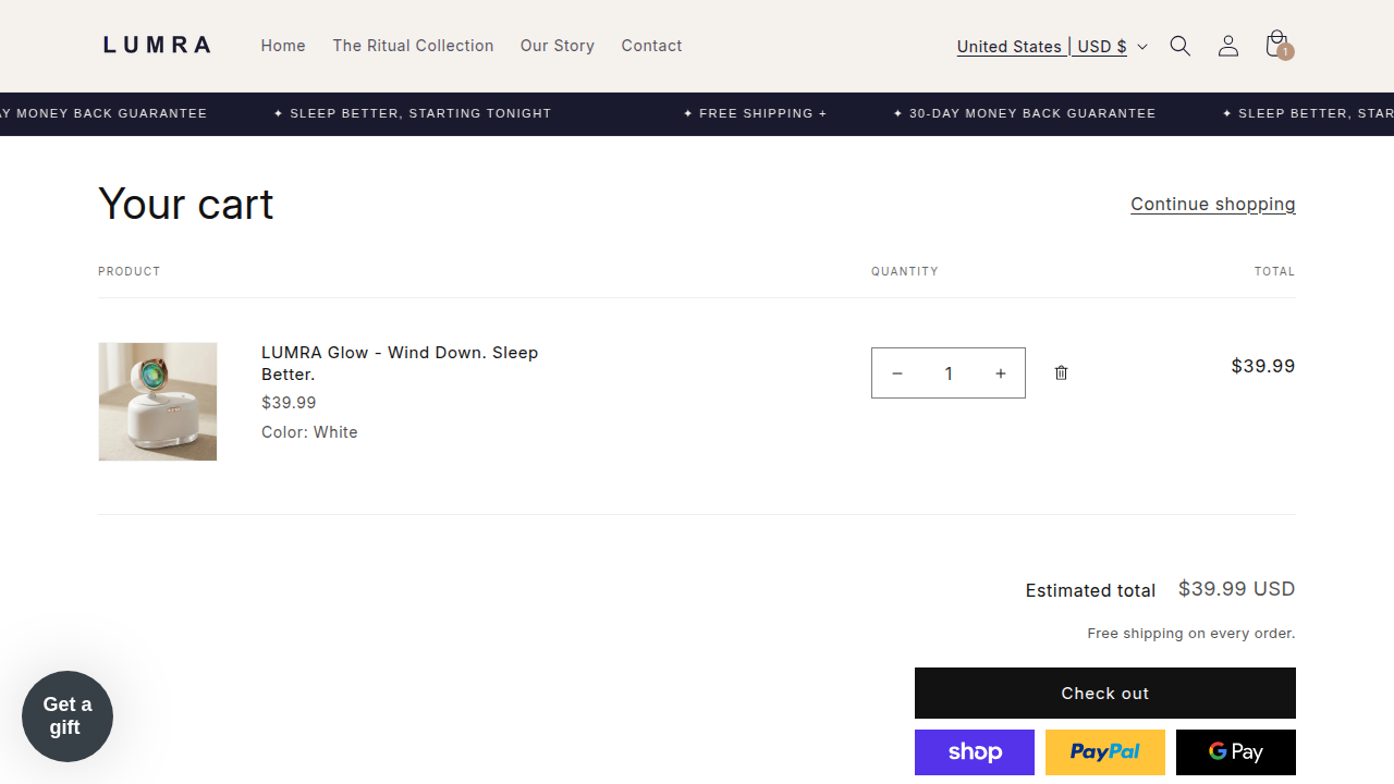 Cart Page