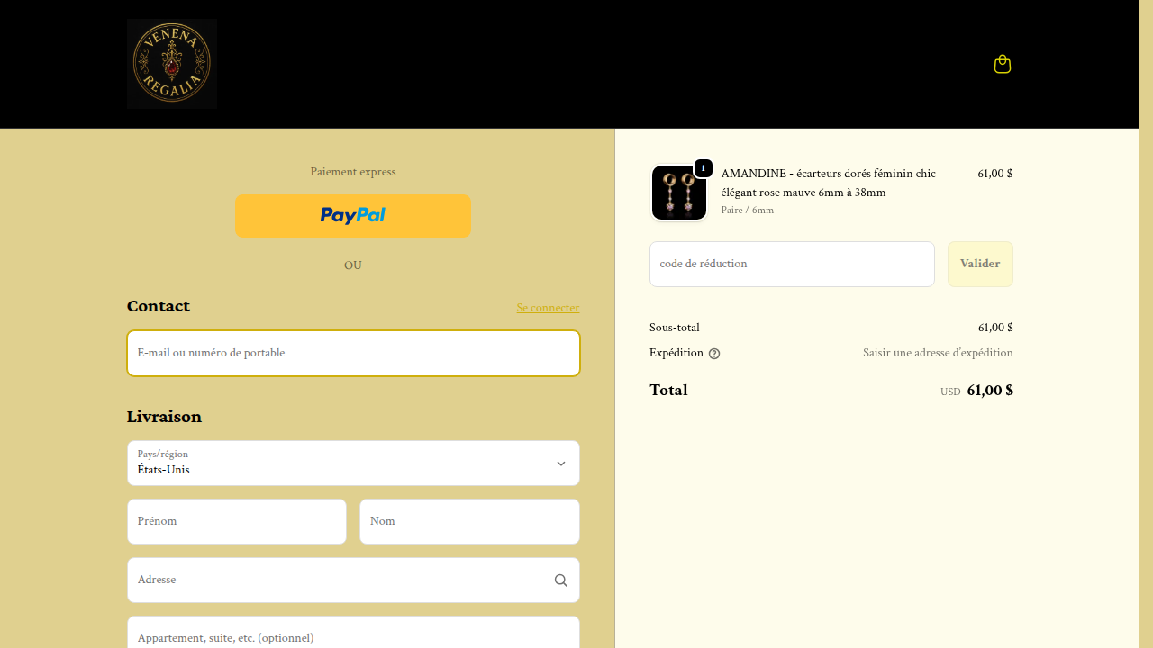 Page de paiement