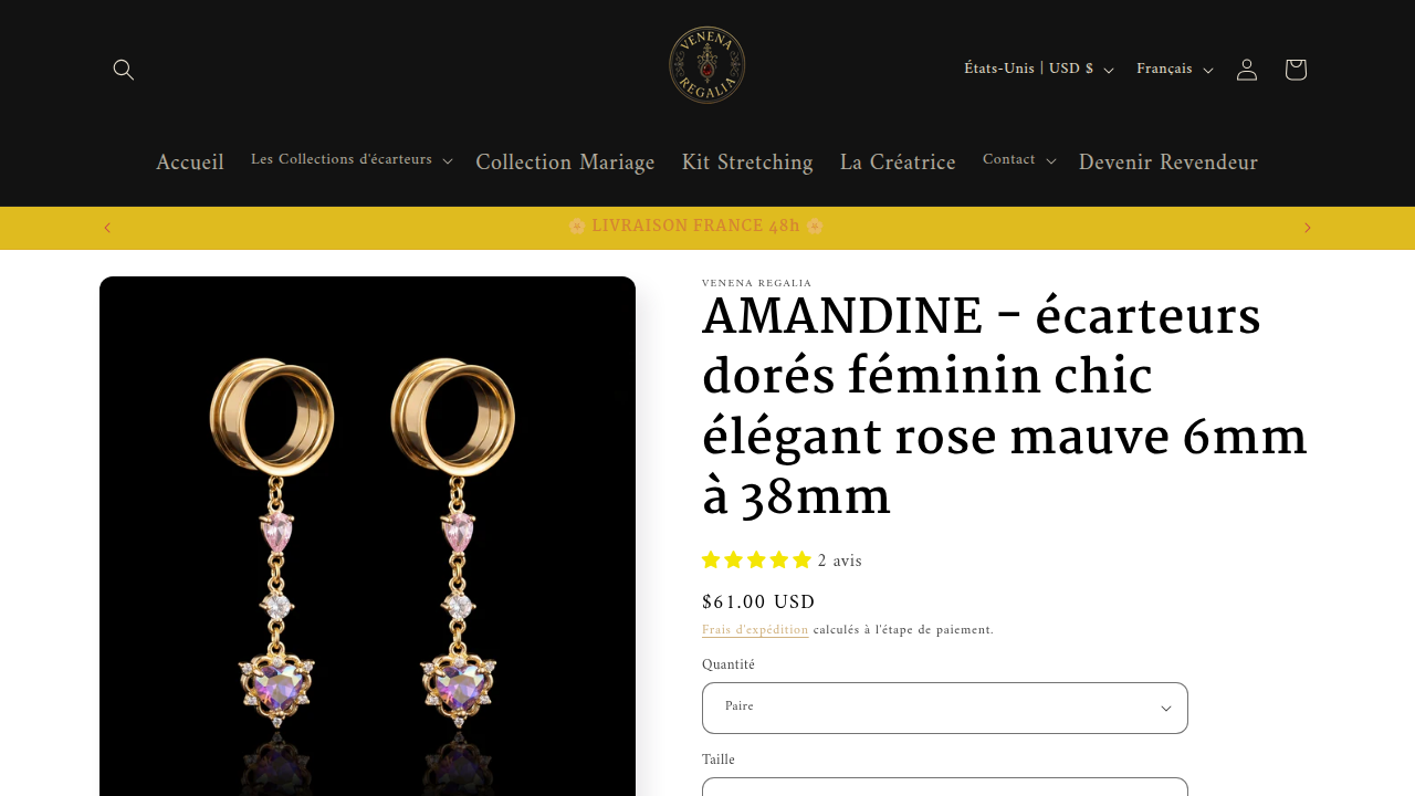 Fiche produit AMANDINE