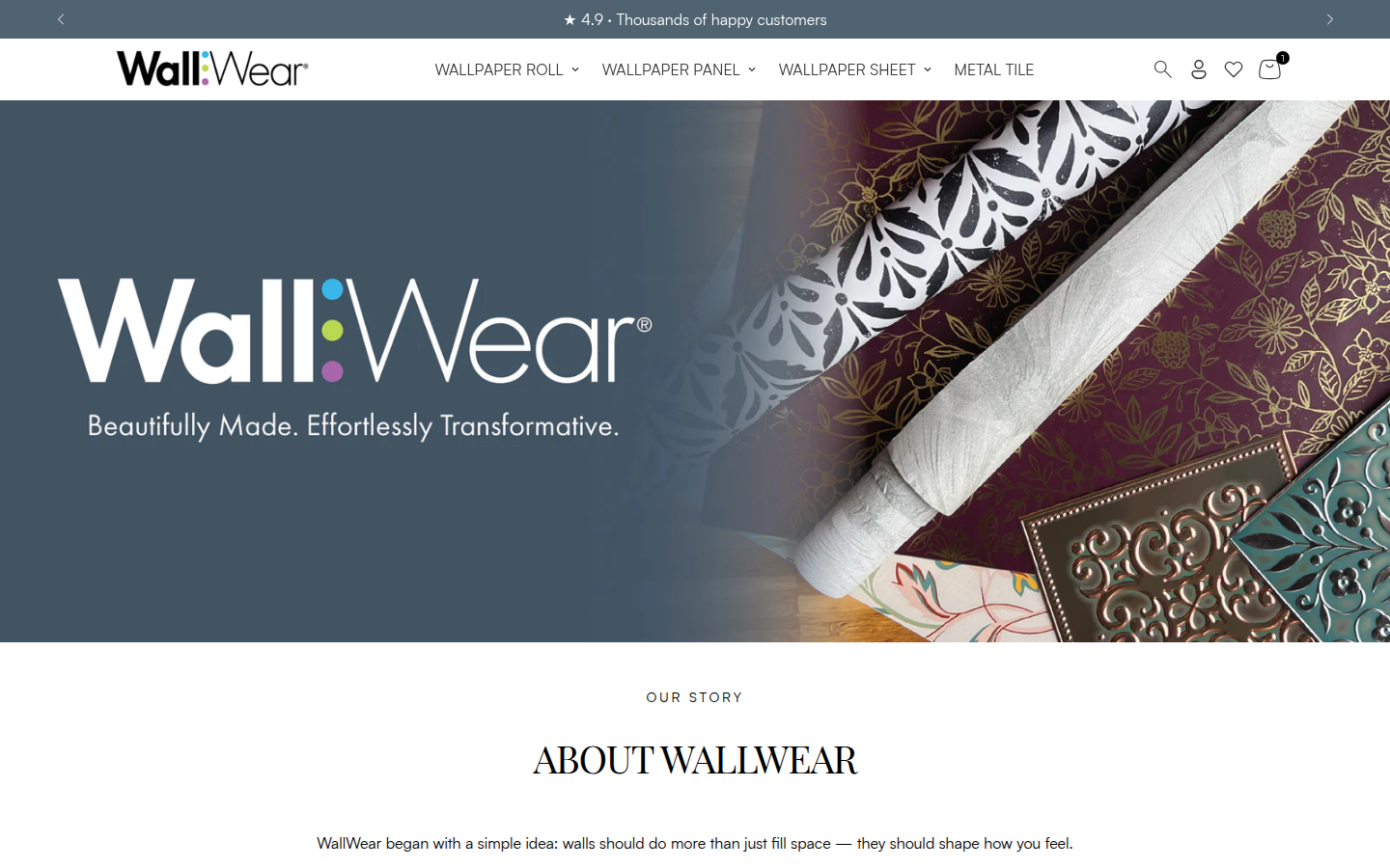 WallWear About page