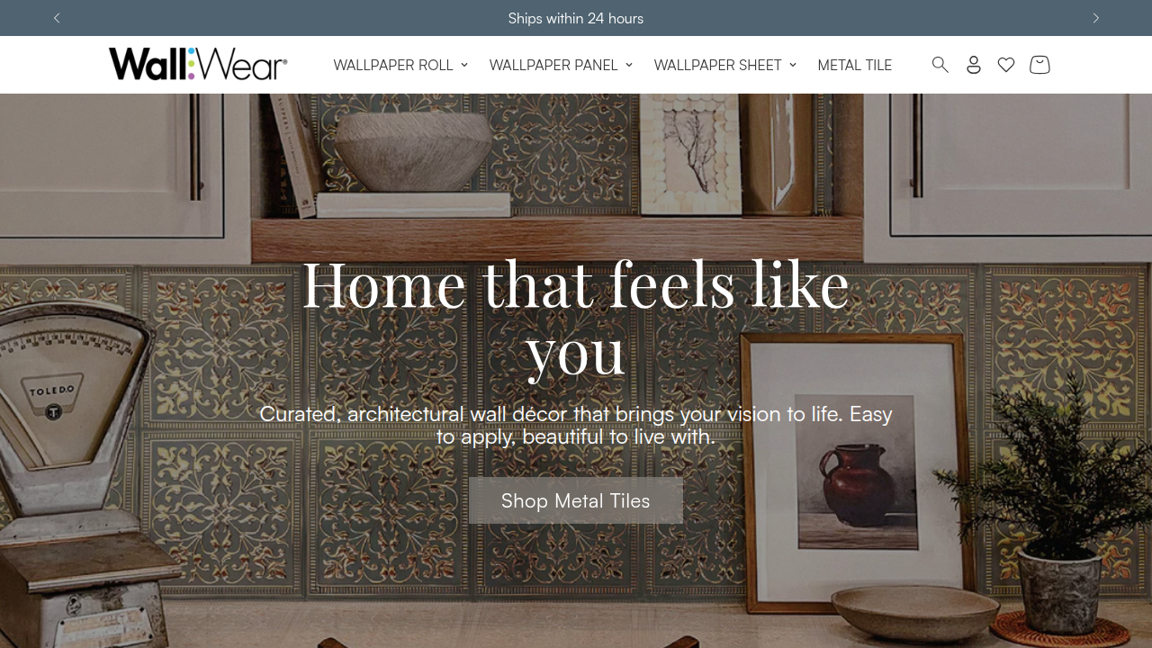 WallWear homepage