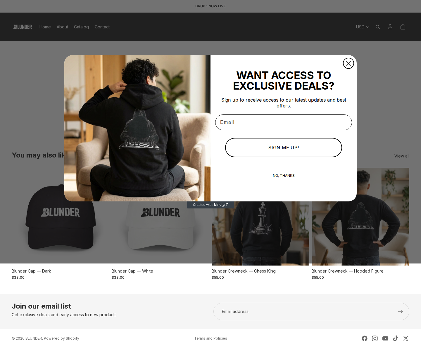 Cart page