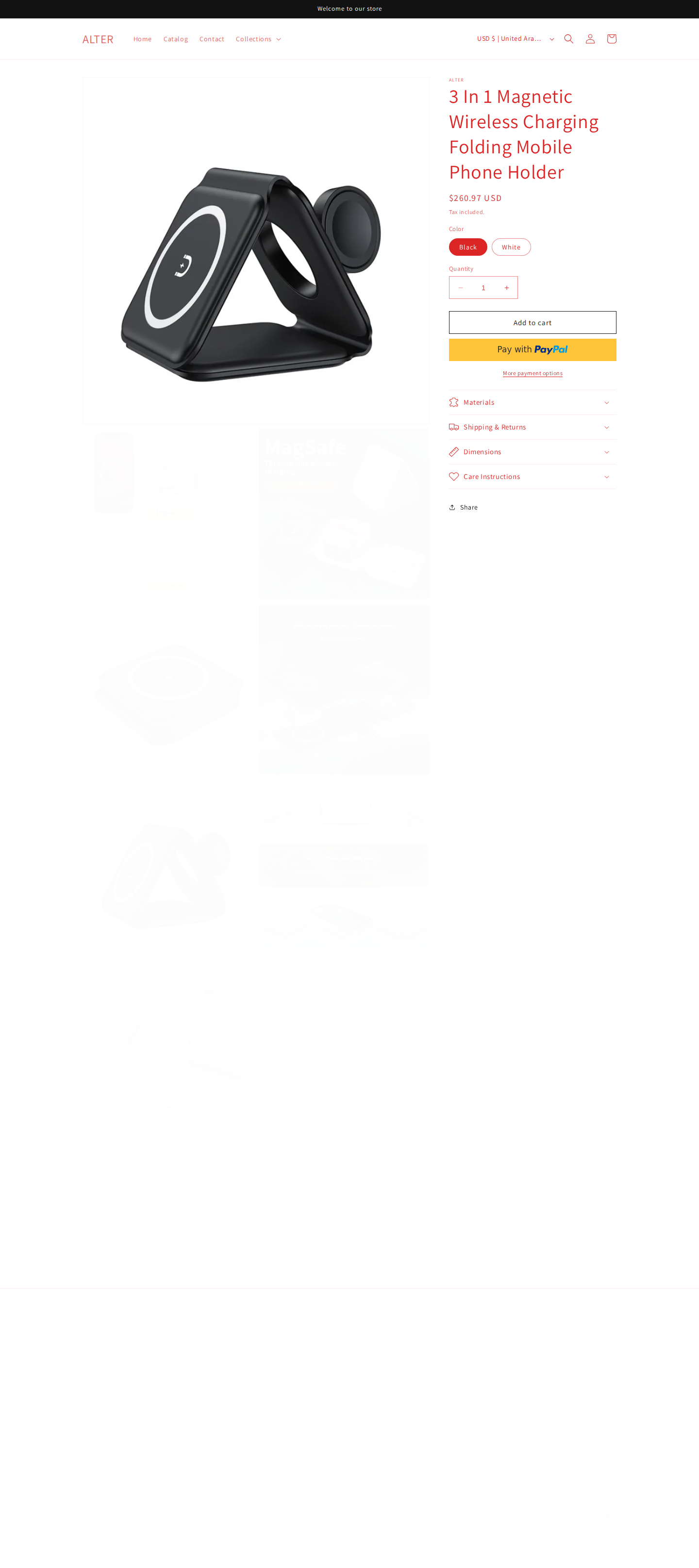 ALTER Product Page Screenshot