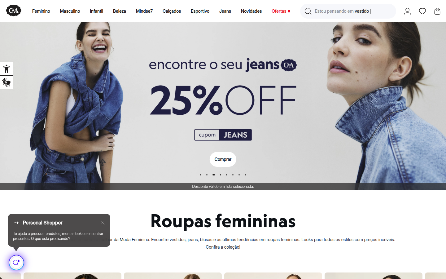Coleção Moda Feminina C&A
